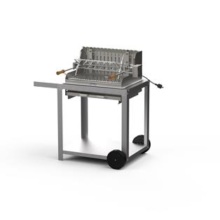 Barbecue Mendy rvs 54*32 op serveerkar