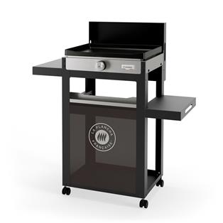 La Plancha Francaise Electric 150 Duo Edition - French Griddle (Lid, Cart, Spice Rack and Curtain Included)