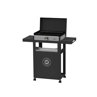 PLANCHA FRANCAISE Elektrisch 150 Duo Edition (Deksel, Trolley,Roestvrij stalen kruidenrek+gordijn)