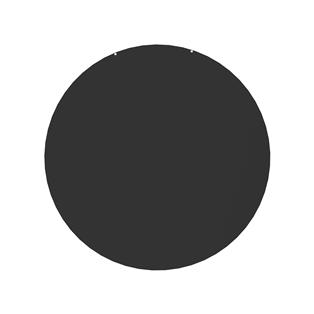 Zwarte ronde vloerplaat diam. 74 cm