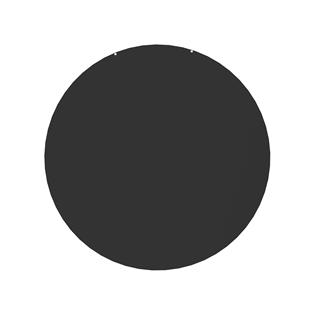 Vloerplaat Rond Zwart D74 cm