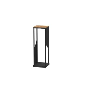 Range-bûches Volute droit Noir