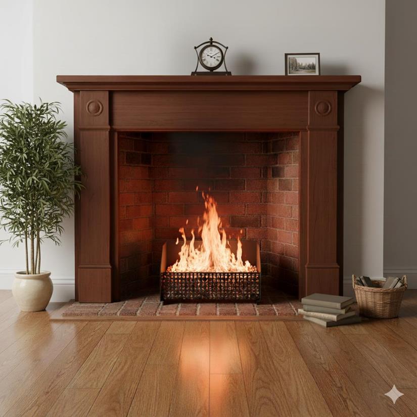 Foyer À Granulés Noir