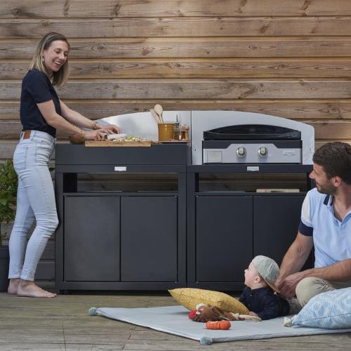Credence Courbe Gauche Inox