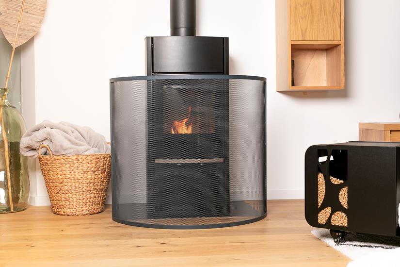 Pare-Feu Spécial Poêle Arrondi