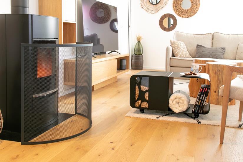 Pare-Feu Spécial Poêle Arrondi