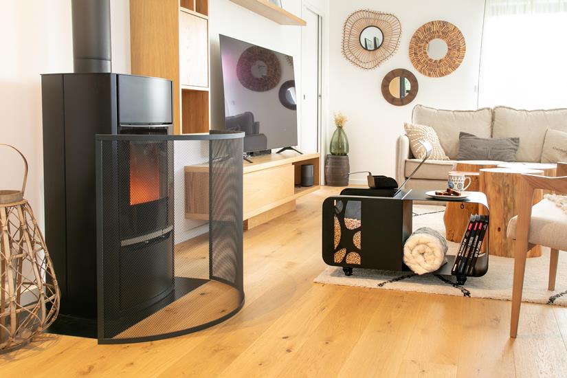 Pare-Feu Spécial Poêle Arrondi