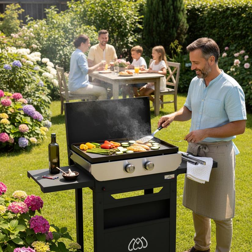 Plancha Original gas 260 duo Edition (Deksel+ Trolley)