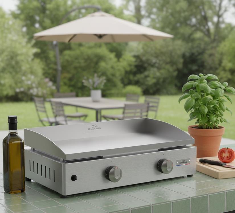 La Plancha Inox Gas 60 Stainless Steel - French Griddle