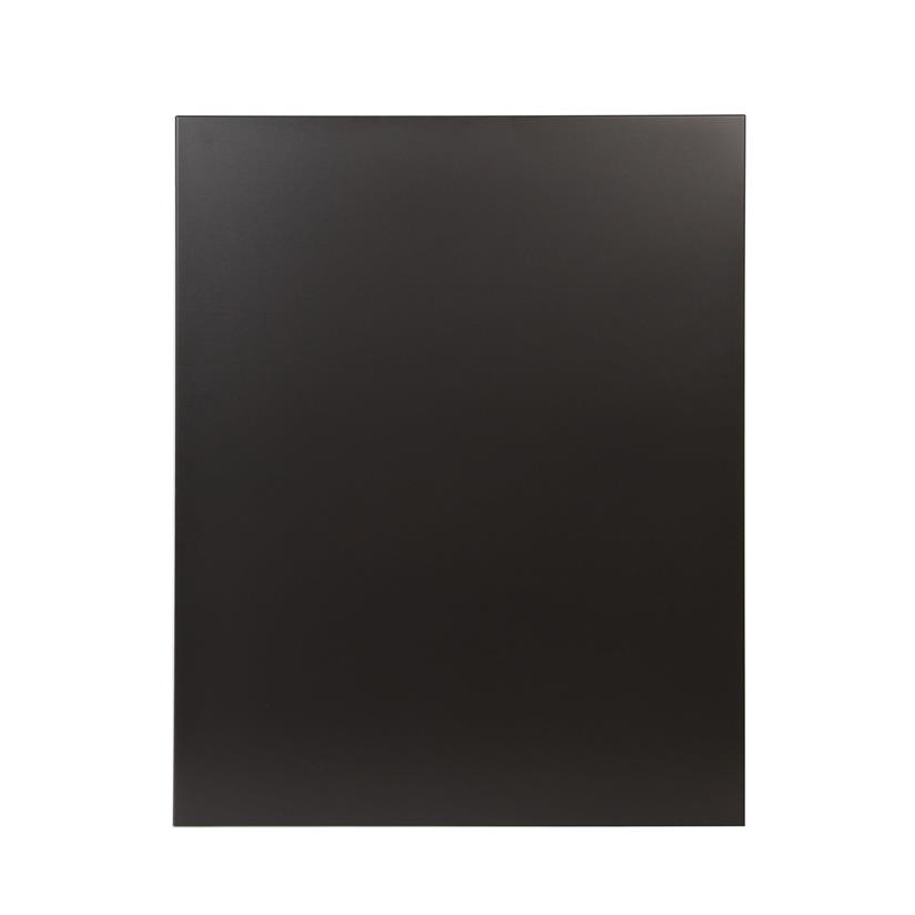 Wandplaat effen zwart B 80 H 100
