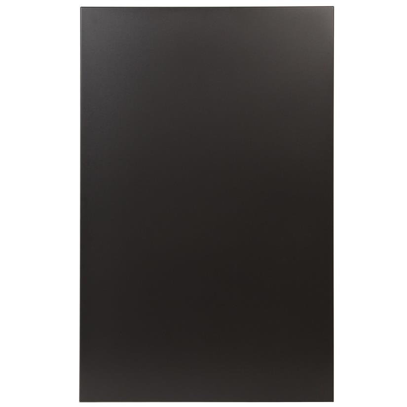 Wandplaat effen zwart B 80 H 120