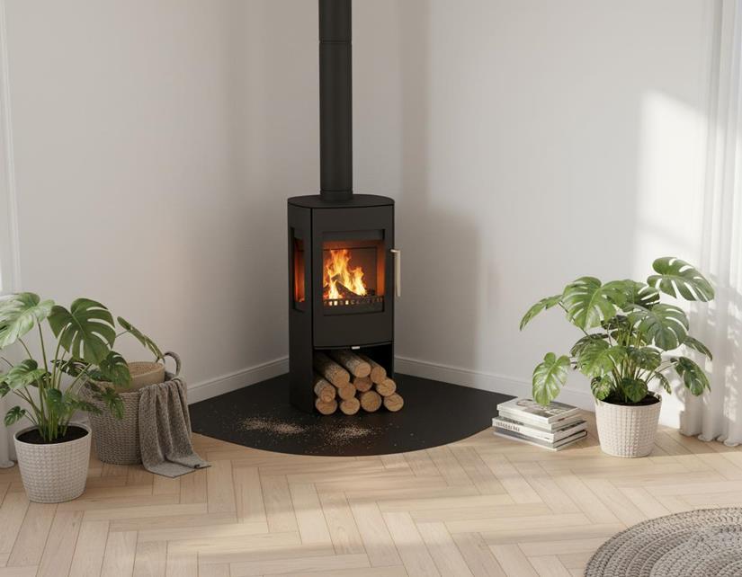 Plaque De Sol Angle Noire L120 H120