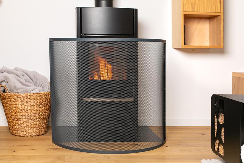 Plaque De Sol Carrée Noire L100 H100