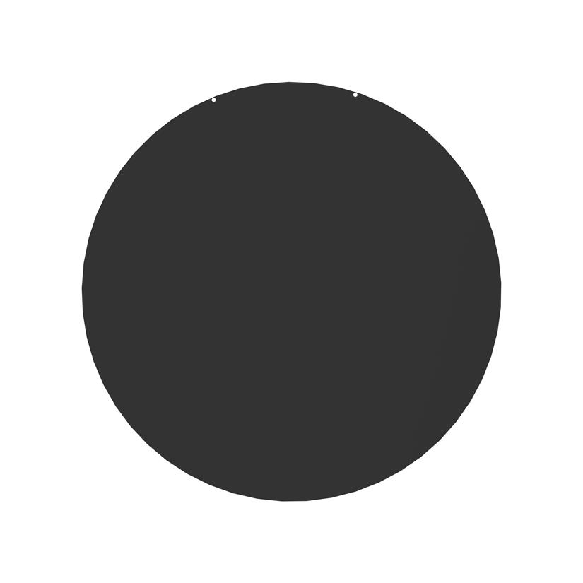 Plaque De Sol Ronde Noire D74 cm