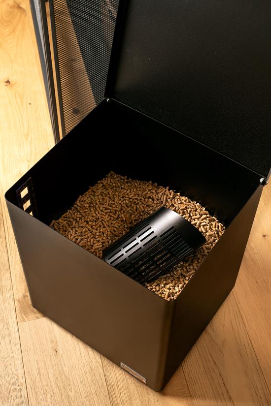 Pelletbox met wieltjes original groot model