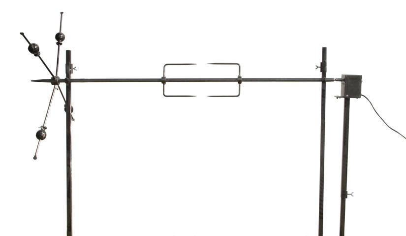 Mechoui draaispit met vork B 170 cm